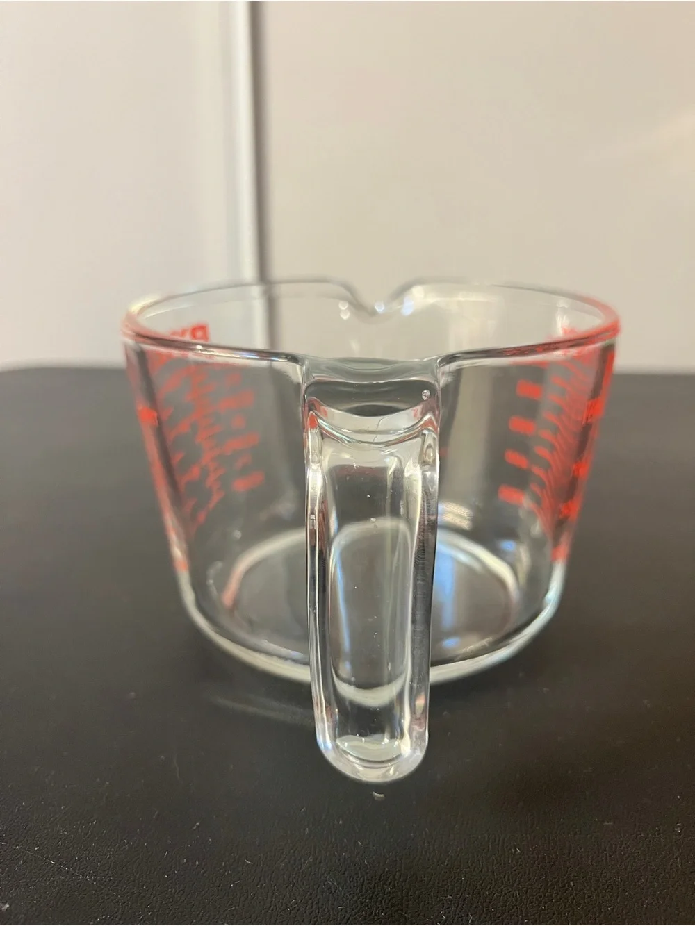 Vintage PYREX #532 HANDLE 4-Cup 1-Quart Red Lettering Glass Measuring Cup